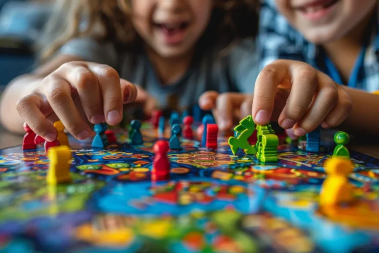 como organizar festas infantis inesqueciveis gastando pouco criancas brincando jogo tabuleiro pecas